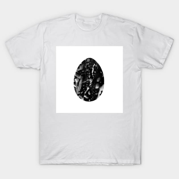 Easter egg - monochrome black-white watercolor, isolated on white background. Design for background, cover and packaging, Easter and food illustration, greeting card. T-Shirt by Olesya Pugach